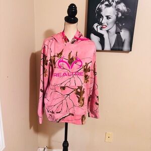 Realtree Women's Pink and Brown Camo Hoodie